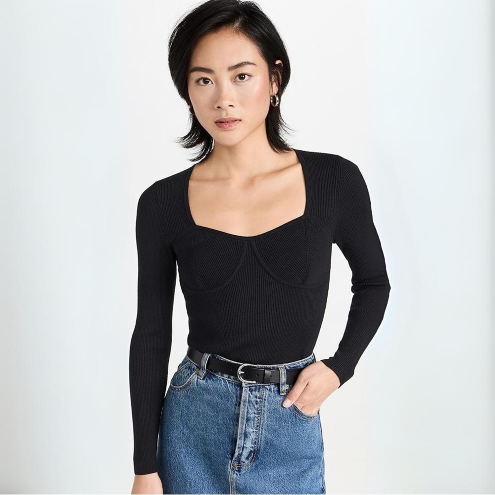 Madewell Wide Rib Sweater Top NWT XXS